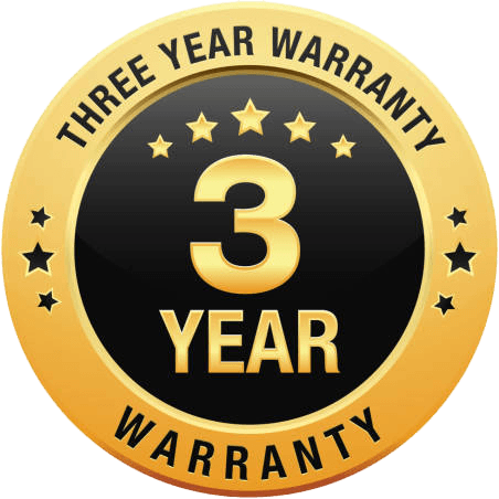 3 Year Warranty